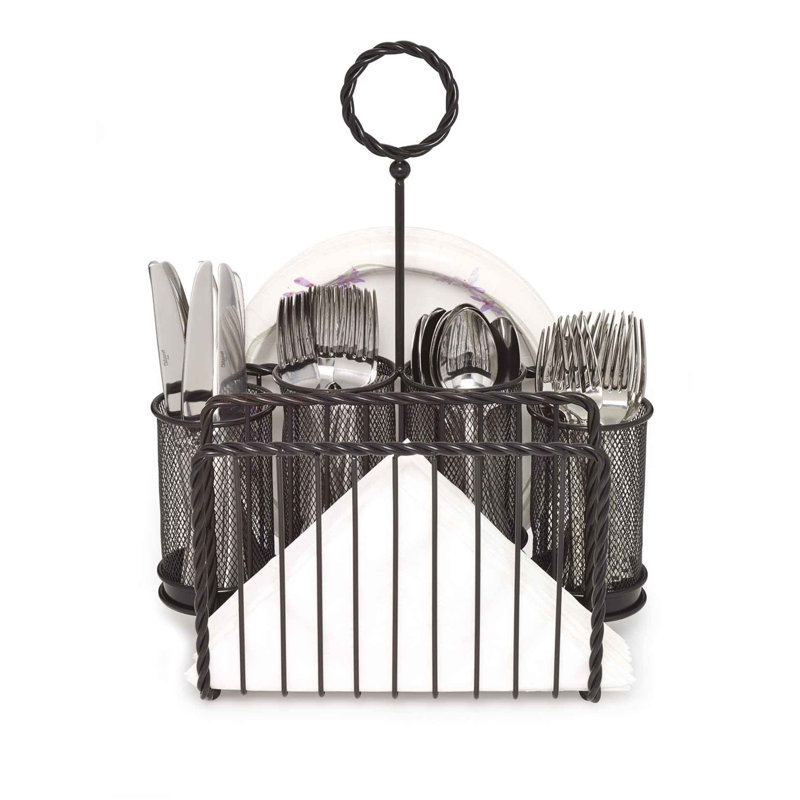 Gourmet Basics by Mikasa Metal Rope Picnic Caddy & Reviews Wayfair